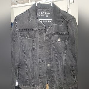 Gap studded denim jacket medium